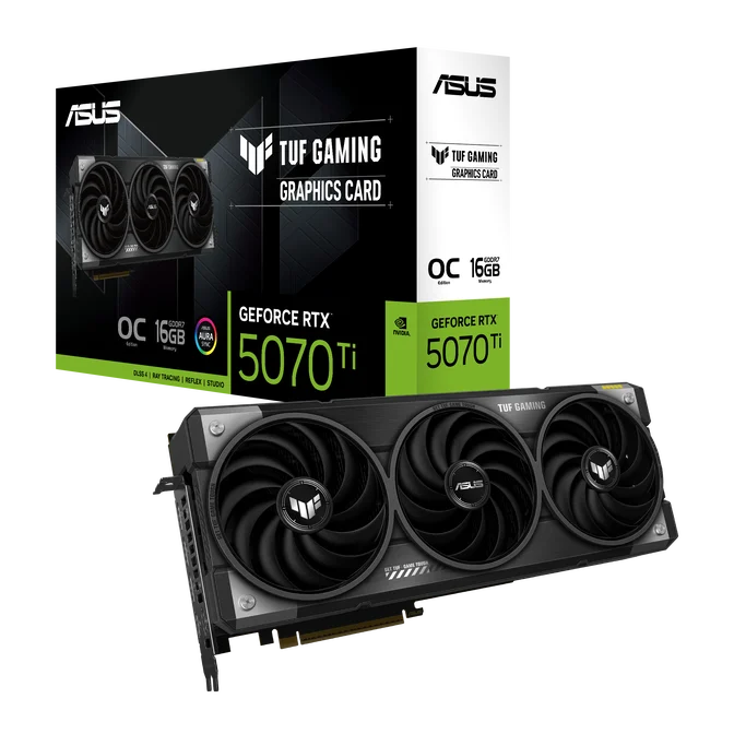 ASUS TUF RTX 5070 Ti OC 16GB, Black